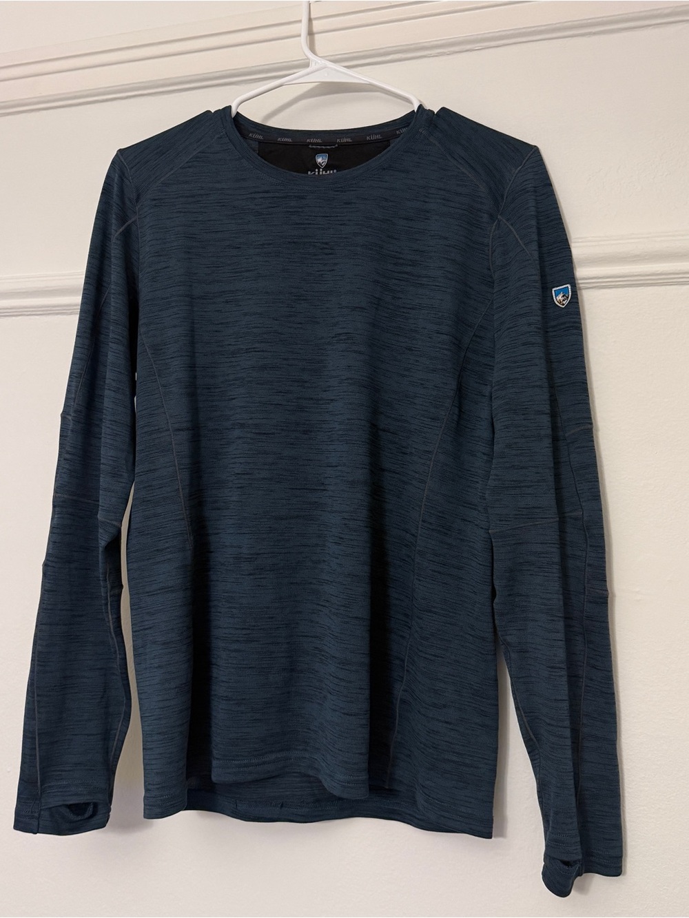 Kuhl Mens Alloy Navy Long Sleeve Performance Shirt - size S